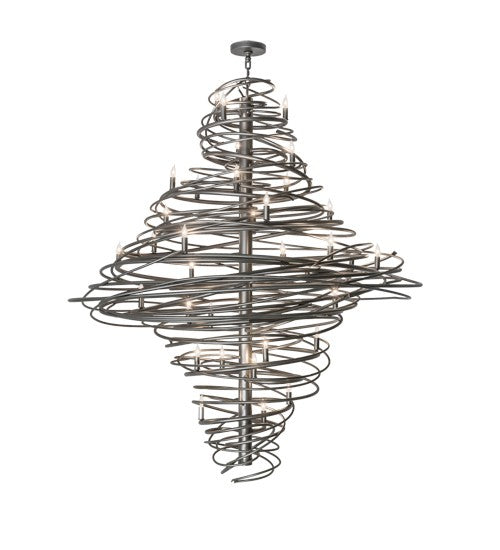 2nd Ave Lighting Cyclone 60" Wide 36 LT Chandelier in Pewter Finish