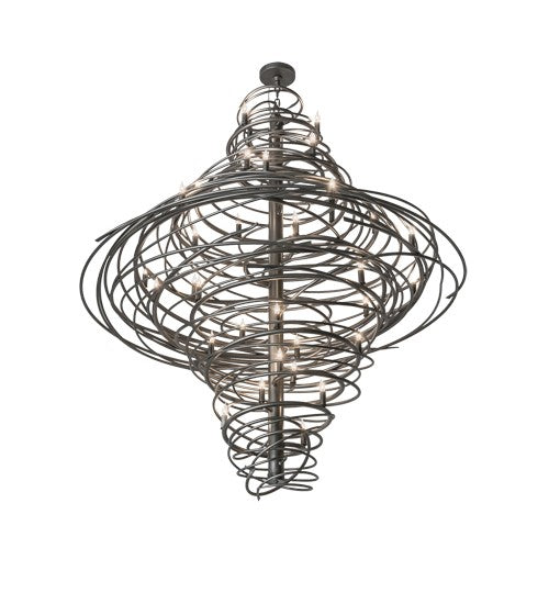 2nd Ave Lighting Cyclone 60" Wide 36 LT Chandelier in Pewter Finish