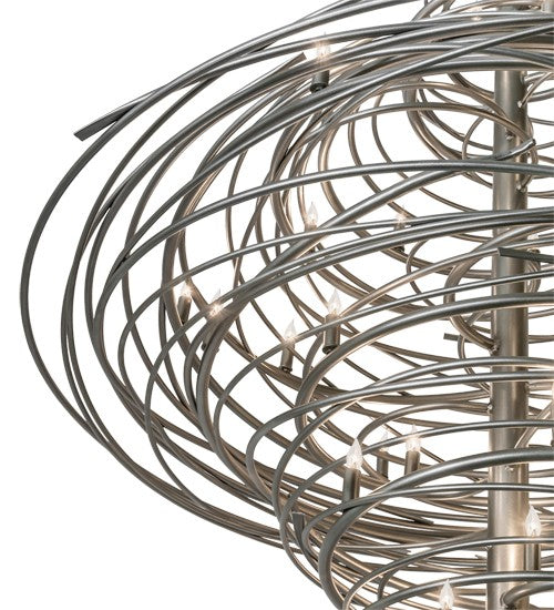 2nd Ave Lighting Cyclone 60" Wide 36 LT Chandelier in Pewter Finish