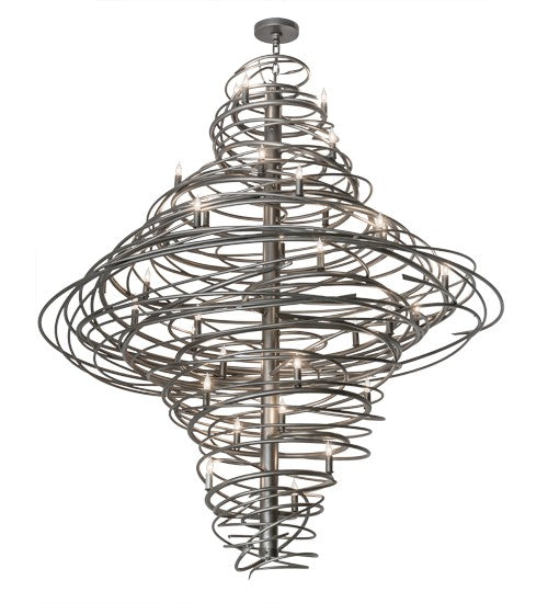2nd Ave Lighting Cyclone 60" Wide 36 LT Chandelier in Pewter Finish