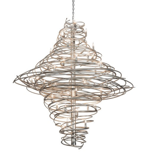 2nd Ave Lighting Cyclone 64" Wide 36 Light Chandelier With Industrial Steel Finish