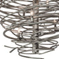 2nd Ave Lighting Cyclone 65" Wide 36 LT Chandelier in Pewter Finish
