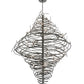 2nd Ave Lighting Cyclone 72" Wide 36 LT Chandelier in Cosmic Silver Vein Finish