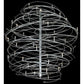 2nd Ave Lighting Cyclone 73" Wide 36 LT Chandelier in Pewter Finish