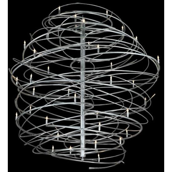 2nd Ave Lighting Cyclone 73" Wide 36 LT Chandelier in Pewter Finish
