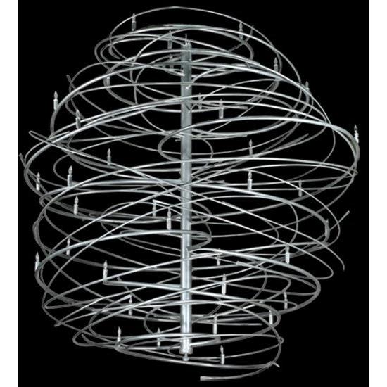 2nd Ave Lighting Cyclone 73" Wide 36 LT Chandelier in Pewter Finish