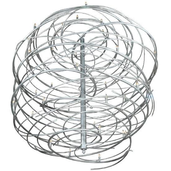 2nd Ave Lighting Cyclone 73" Wide 36 LT Chandelier in Pewter Finish