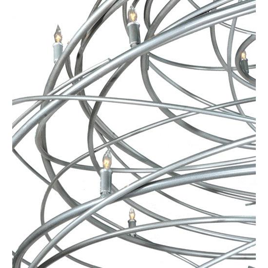 2nd Ave Lighting Cyclone 73" Wide 36 LT Chandelier in Pewter Finish