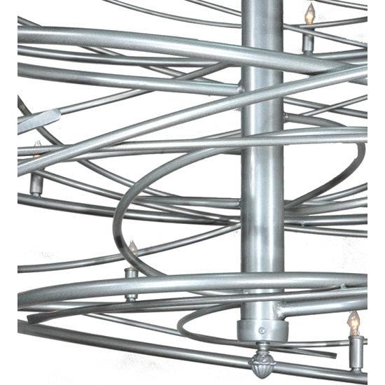 2nd Ave Lighting Cyclone 73" Wide 36 LT Chandelier in Pewter Finish