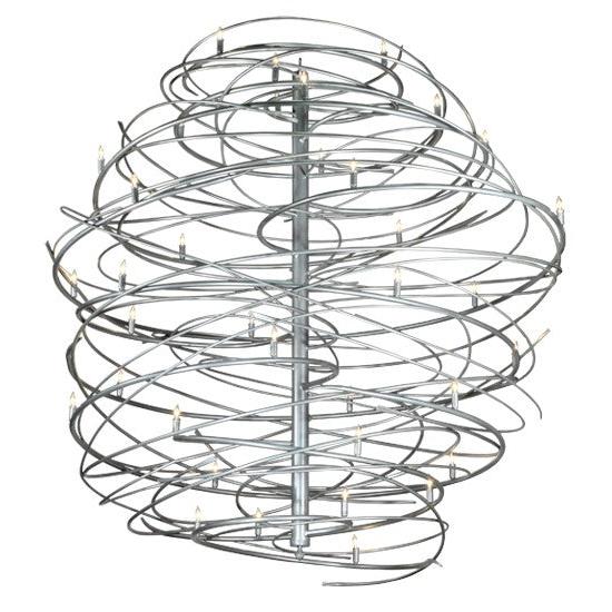 2nd Ave Lighting Cyclone 73" Wide 36 LT Chandelier in Pewter Finish