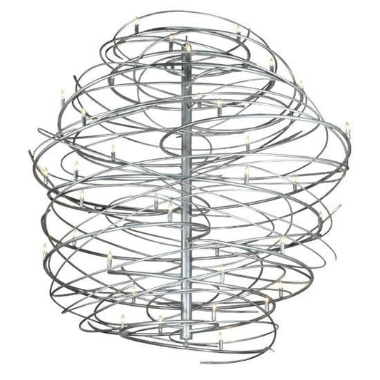 2nd Ave Lighting Cyclone 73" Wide 36 LT Chandelier in Pewter Finish