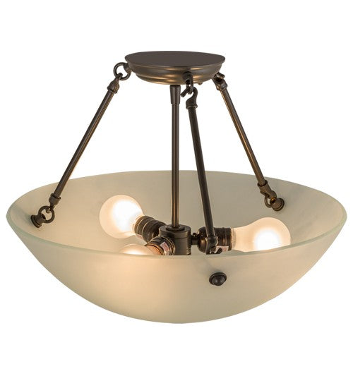 2nd Ave Lighting Cypola 18" Semi-Flushmount in Timeless Bronze