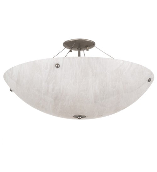 2nd Ave Lighting Cypola 24" Wide Flushmount in Nickel Finish