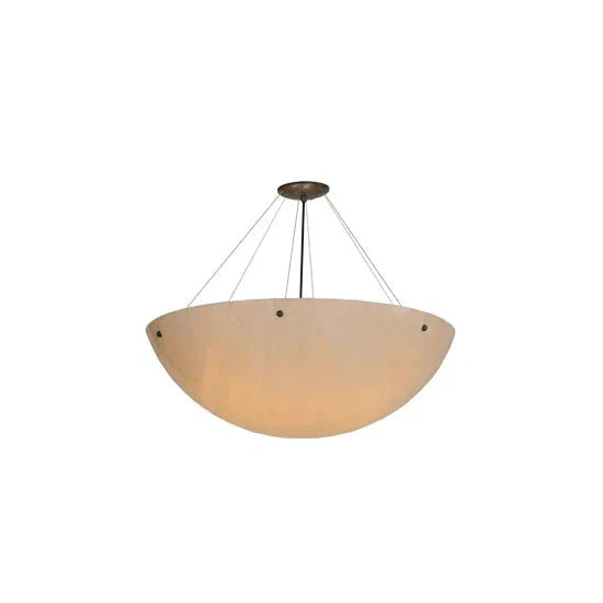 2nd Ave Lighting Cypola 30" Clean Fleshtone Idalight Timeless Bronze Inverted Pendant Light