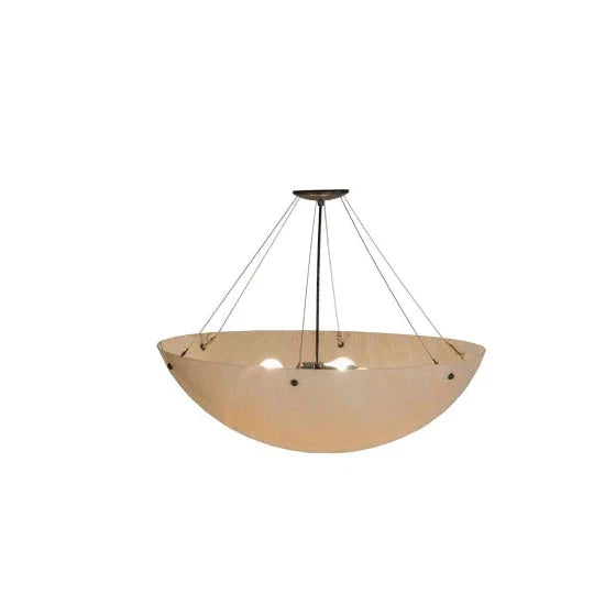 2nd Ave Lighting Cypola 30" Clean Fleshtone Idalight Timeless Bronze Inverted Pendant Light
