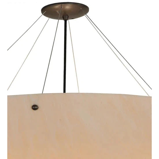 2nd Ave Lighting Cypola 30" Clean Fleshtone Idalight Timeless Bronze Inverted Pendant Light