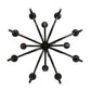2nd Ave Lighting Cypress 48" Wide 12 Light Chandelier in Satin Black Wrought Iron Finish