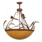 2nd Ave Lighting Daffodil 26" Inverted Pendant in Rust Finish
