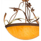2nd Ave Lighting Daffodil 26" Inverted Pendant in Rust Finish