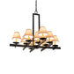 2nd Ave Lighting Dante 36" Wide 12 Light Chandelier in Blackwash Finish