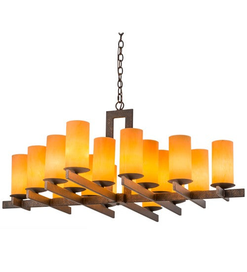 2nd Ave Lighting Dante 48" Wide 18 LT Chandelier in Gilded Tobacco Finish