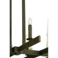 2nd Ave Lighting Dante 54" Long 12 Light Oblong Chandelier in Coffee Bean Finish