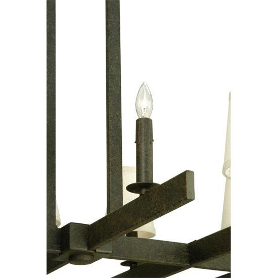 2nd Ave Lighting Dante 54" Long 12 Light Oblong Chandelier in Coffee Bean Finish