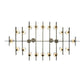 2nd Ave Lighting Dante 72" Long 20 Light Oblong Chandelier in Nickel Finish