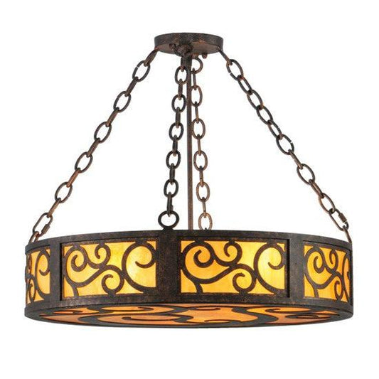 2nd Ave Lighting Dean 24" Inverted Pendant in Copper Rust Finish
