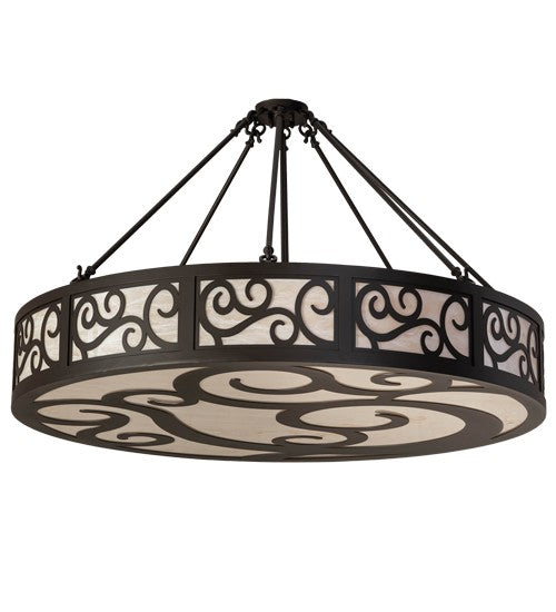 2nd Ave Lighting Dean 48" Wide Semi-Flushmount in Oil Rubbed Bronze Finish