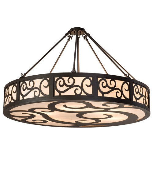 2nd Ave Lighting Dean 48" Wide Semi-Flushmount in Oil Rubbed Bronze Finish