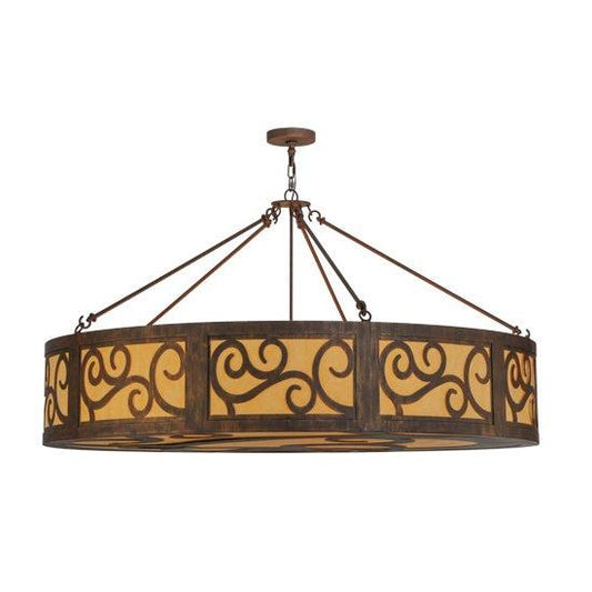 2nd Ave Lighting Dean 60" Inverted Pendant in Cortez Gold
