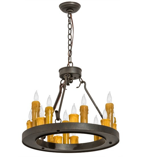 2nd Ave Lighting Deina 21" Wide 18 Light Chandelier in Chestnut Finish