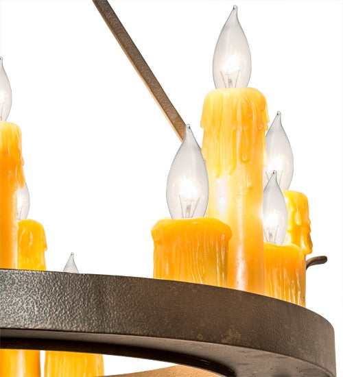 2nd Ave Lighting Deina 21" Wide 18 Light Chandelier in Chestnut Finish