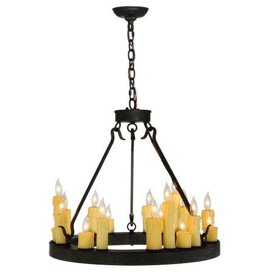 2nd Ave Lighting Deina 24" Wide 18 LT Chandelier in Coffee Bean Finish