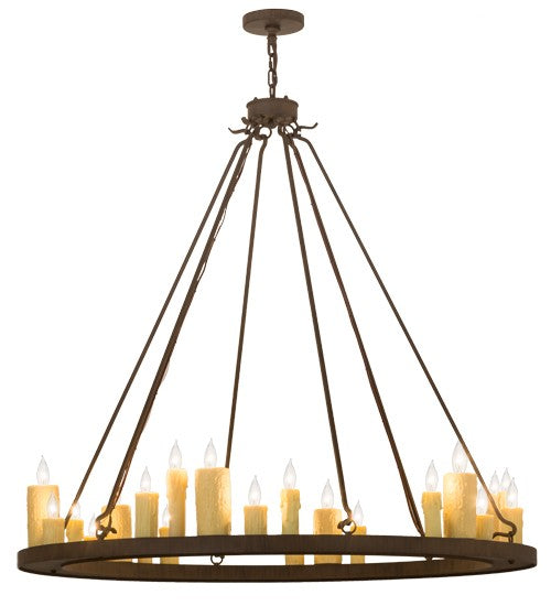 2nd Ave Lighting Deina 49" Wide 2 4 LT Chandelier in Classic Rust Finish