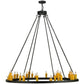 2nd Ave Lighting Deina 60" Wide 28 LT Chandelier in Smoke Finish