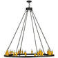 2nd Ave Lighting Deina 60" Wide 28 LT Chandelier in Smoke Finish