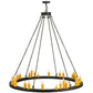 2nd Ave Lighting Deina 60" Wide 28 LT Chandelier in Smoke Finish
