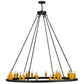2nd Ave Lighting Deina 60" Wide 28 LT Chandelier in Smoke Finish
