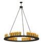 2nd Ave Lighting Deina 60" Wide 30 LT Chandelier in Wrought Iron Finish