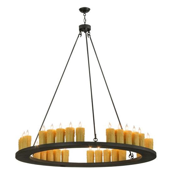 2nd Ave Lighting Deina 60" Wide 30 LT Chandelier in Wrought Iron Finish