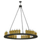 2nd Ave Lighting Deina 60" Wide 30 LT Chandelier in Wrought Iron Finish