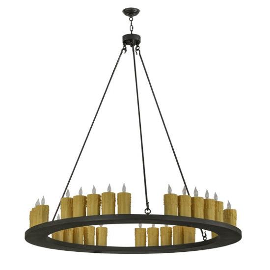 2nd Ave Lighting Deina 60" Wide 30 LT Chandelier in Wrought Iron Finish