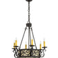 2nd Ave Lighting Delano 24" Wide 6 LT Chandelier in Chestnut Finish
