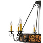 2nd Ave Lighting Delano 36" 8-Light Hand-Forged Iron Hardware Cajun Spice Finish Chandelier