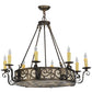 2nd Ave Lighting Delano 36" Wide 8 LT Chandelier in Antique Copper