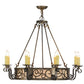 2nd Ave Lighting Delano 36" Wide 8 LT Chandelier in Antique Copper