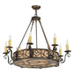 2nd Ave Lighting Delano 36" Wide 8 LT Chandelier in Antique Copper