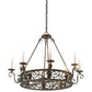 2nd Ave Lighting Delano 36" Wide 8 LT Chandelier in Antique Copper Finish
